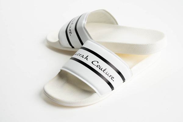 Signature Slide Sandal - White