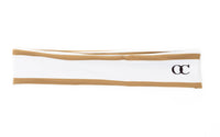 Signature Stripe Headband - White/Caramel