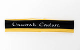 Signature Stripe Headband - Black/Gold