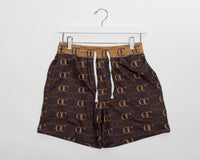 OC Galore Mid-Length Shorts - Brown