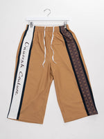 Signature Stripe Long-Length Shorts - Caramel