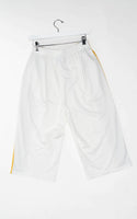 Signature Stripe Long-Length Shorts - White