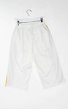 Signature Stripe Long-Length Shorts - White