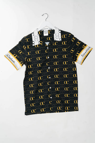 OC Galore Short Sleeve Button Up Black