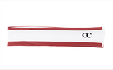 Signature Stripe Headband - White/Red